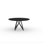 Eettafel Studio Henk | 130x4cm | HPL Fenix nero ingo verjongde randafw